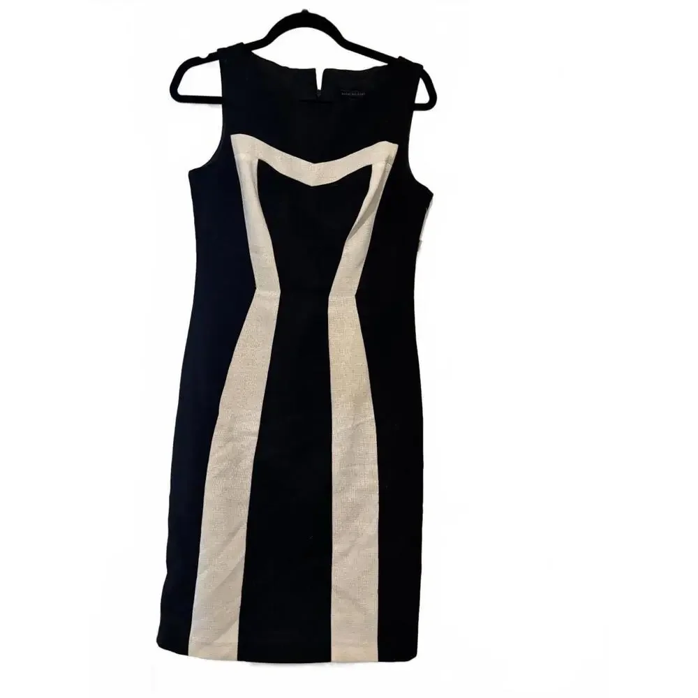 Womens black‎ and white sz 4 David Meister dress #518